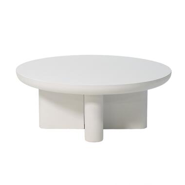 Salontafel Rond 90cm - Wit Betonlook - Miso product