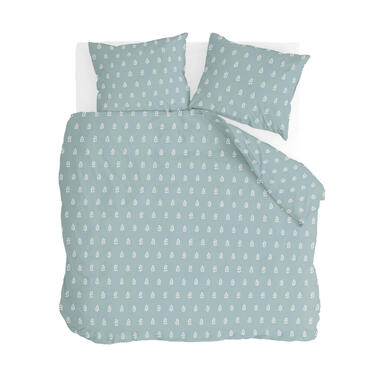 Walra - Housse de couette Remade Lucky Leaves - 200x220 cm - Mer Bleue product