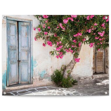 Tuinposter Greek Facade - 60x80cm - Roze product