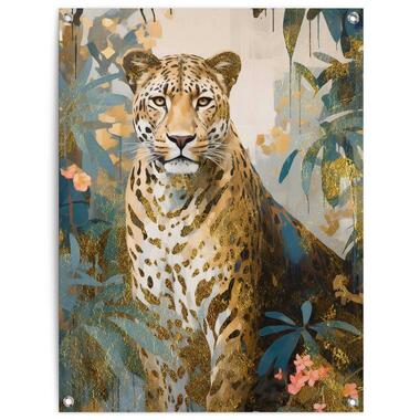 Tuinposter - Gold Cat - 80x60 cm Canvas product