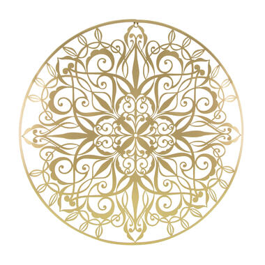 Art for the Home - Metal Art - Luxe mandala goud D80cm product
