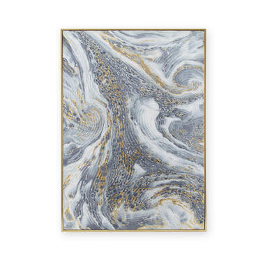 Art for the home - Canvas met handgeschilderde details - Marble effect product