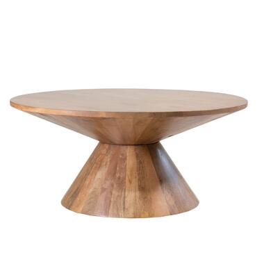 Salontafel Rond 90cm - Naturel Mangohout - Sep product