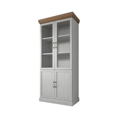 Vitrine River - Blanc - Chêne - 87 cm product