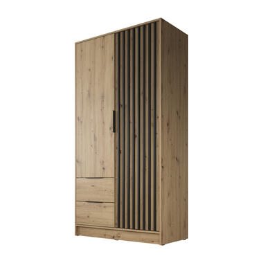 Armoire Nairobi - Chêne - Noir - 105 cm product