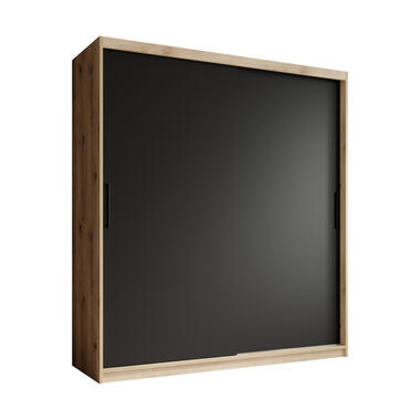 Armoire Luxor - Noir - Chêne - 180 cm product