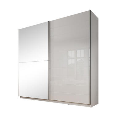 Meubella Kleerkast Mariah - Wit - 217 cm - Met spiegel product