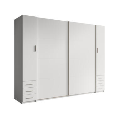 Meubella Kleerkast Stoke 2 - Wit - 270 cm product