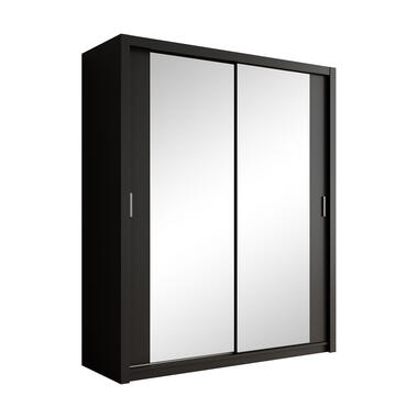 Armoire Blake - Noir mat - 180 cm - Avec miroir product