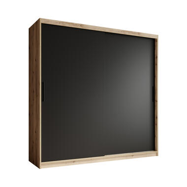 Armoire Luxor - Noir - Chêne - 200 cm product