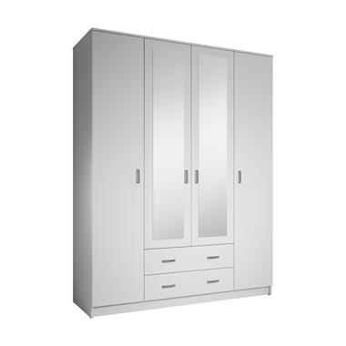 Armoire Hinto - Blanc - 160 cm - Avec miroir product