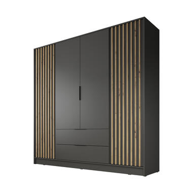 Armoire Nairobi - Anthracite - Chêne - 206 cm product