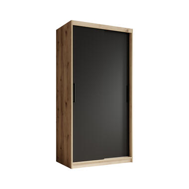 Armoire Luxor - Noir - Chêne - 100 cm product