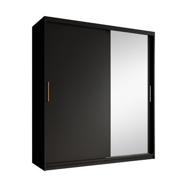 Armoire Mandalin - Noir - 180 cm - Avec miroir product