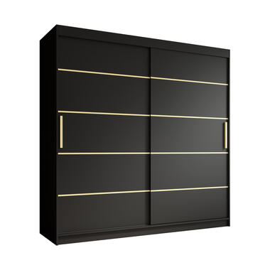 Armoire Malavi - Noir - 200 cm product