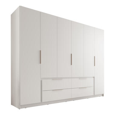 Meubella Kleerkast Leipzig - Wit - 270 cm product