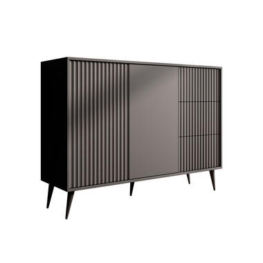 Meubella Dressoir Winq - Antraciet - 135 cm product