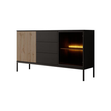 Buffet Legend - Noir mat - Chêne - 154 cm avec tiroirs product