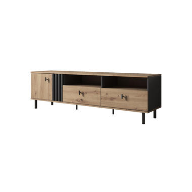 Meuble TV Marcos - Chêne - Anthracite - 165 cm product