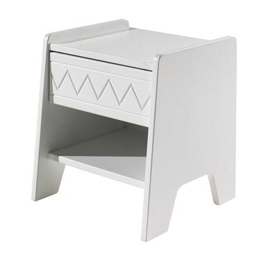 Table de chevet Willemina 40x40x45cm avec tiroir - blanc product