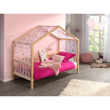 Voile avec dessin de papillons - rose product