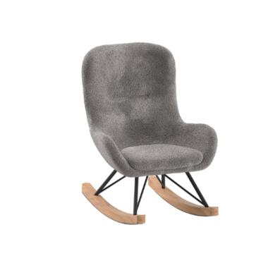 Fauteuil à bascule Rocky - 67x56x69 cm - Bouclé/anthracite product