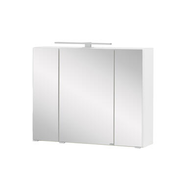 Armoire de toilette Kornel 80cm 3 portes & éclairage LED - blanc product