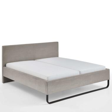 Lit double Velma 180x200cm velours côtelé - taupe product