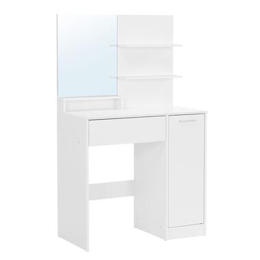 Furnihaus Kaptafel met rechthoekige spiegel en 1 lade cosmetische tafel product