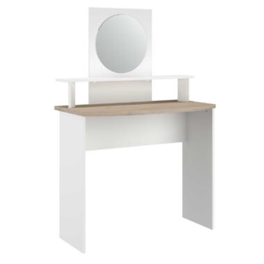 Coiffeuse Hardy-136cm-avec miroir-blanc/chêne product