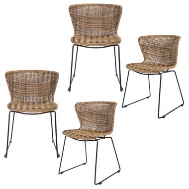 Lot de 2 Chaises - Polyester Rotan - Natural - WOOOD - Wings product