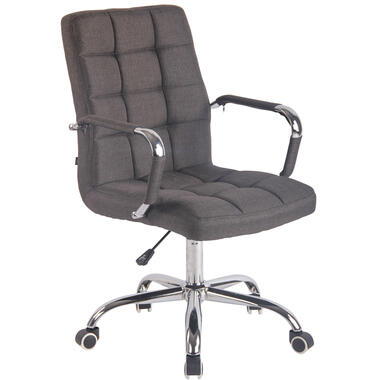 CLP Chaise de bureau Deli Chrome Cadre - Tissu - Gris foncé product