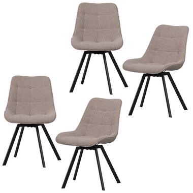 Chaise Pivotante - Bouclé - Gris Chaud - 86x51x61 - WOOOD - Sutton product