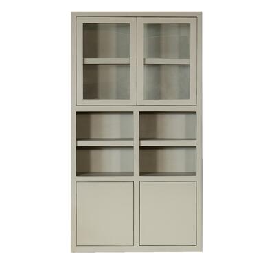 Meuble beige - manguier/verre - 120x45x220cm - Meuble Xander - Giga Meubel product