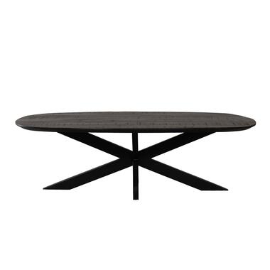 Table basse Ovale - Noir - Bois de manguier - 130cm - Table basse Jordan product