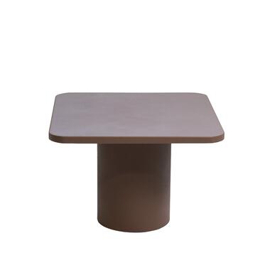 Table basse Carrée - Taupe - Fer - 50cm - Table basse Mischa product