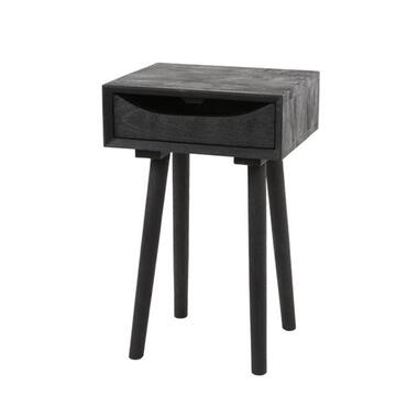 Collection Hoyz - 1L Table de chevet avec - Acacia massif noir product