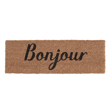 Present Time - Deurmat Bonjour - Bruin -75x25x1,5cm product