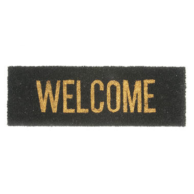 Present Time - Deurmat Welcome - Goud/Zwart - 75x25x1,5cm product