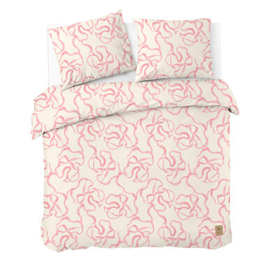 Dindi Home - Housse de couette Pink Party - 200x220 cm - Blanc cassé / rose product