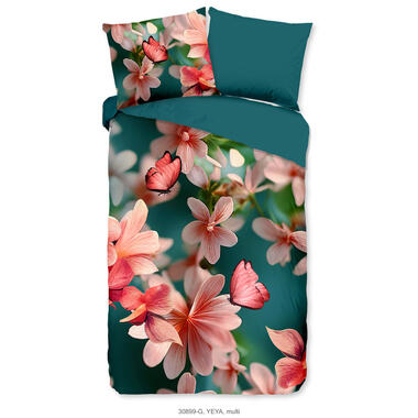 Pure Dekbedovertrek "bloemen" - Multi - (140x200/220 cm) - Microfiber product