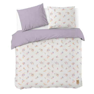 Dindi Home - Housse de couette Flower Escape - 200x220 cm - Blanc cassé / Lilas product