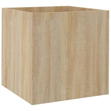 vidaXL Plantenbak 40x40x40 cm bewerkt hout sonoma eiken product