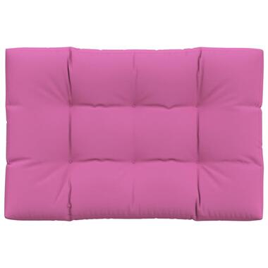 vidaXL - Palletkussen - Roze - Stof - 120 x 80 x 12 cm product