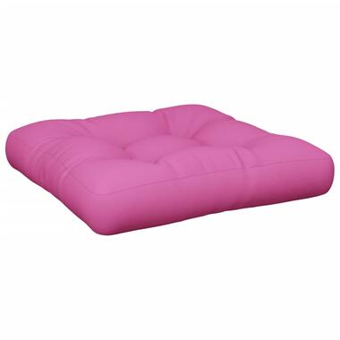 vidaXL - Palletkussen - Roze - Stof - 50 x 50 x 12 cm product