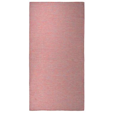 vidaXL Tapis à tissage plat d'extérieur 100x200 cm Rouge product