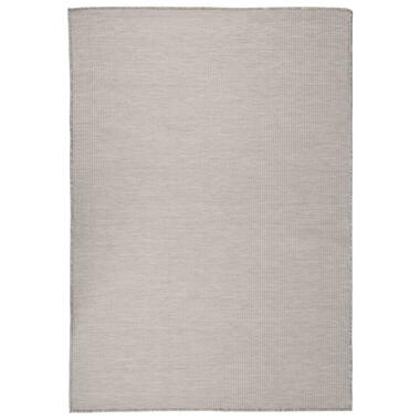 vidaXL Tapis à tissage plat d'extérieur 140x200 cm Taupe product