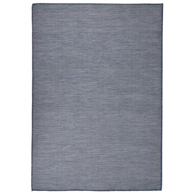 vidaXL Tapis à tissage plat d'extérieur 140x200 cm Bleu product