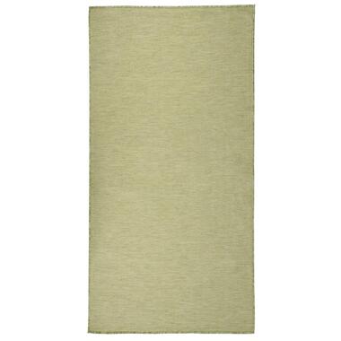 vidaXL Tapis à tissage plat d'extérieur 100x200 cm Vert product