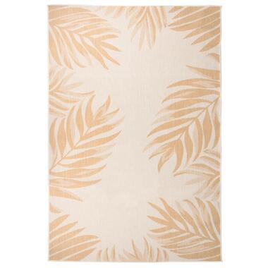 vidaXL Tapis à tissage plat d'extérieur 160x230 cm Motif de feuille product